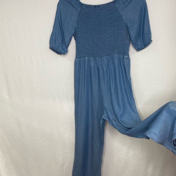 NWOT  Denim Jumpsuit Girls, Size Medium (12-14) - Picture 6 of 9